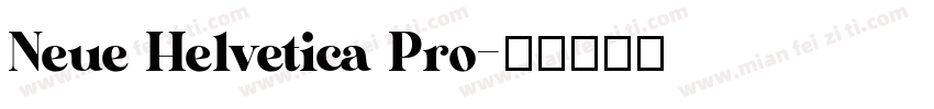 Neue Helvetica Pro字体转换